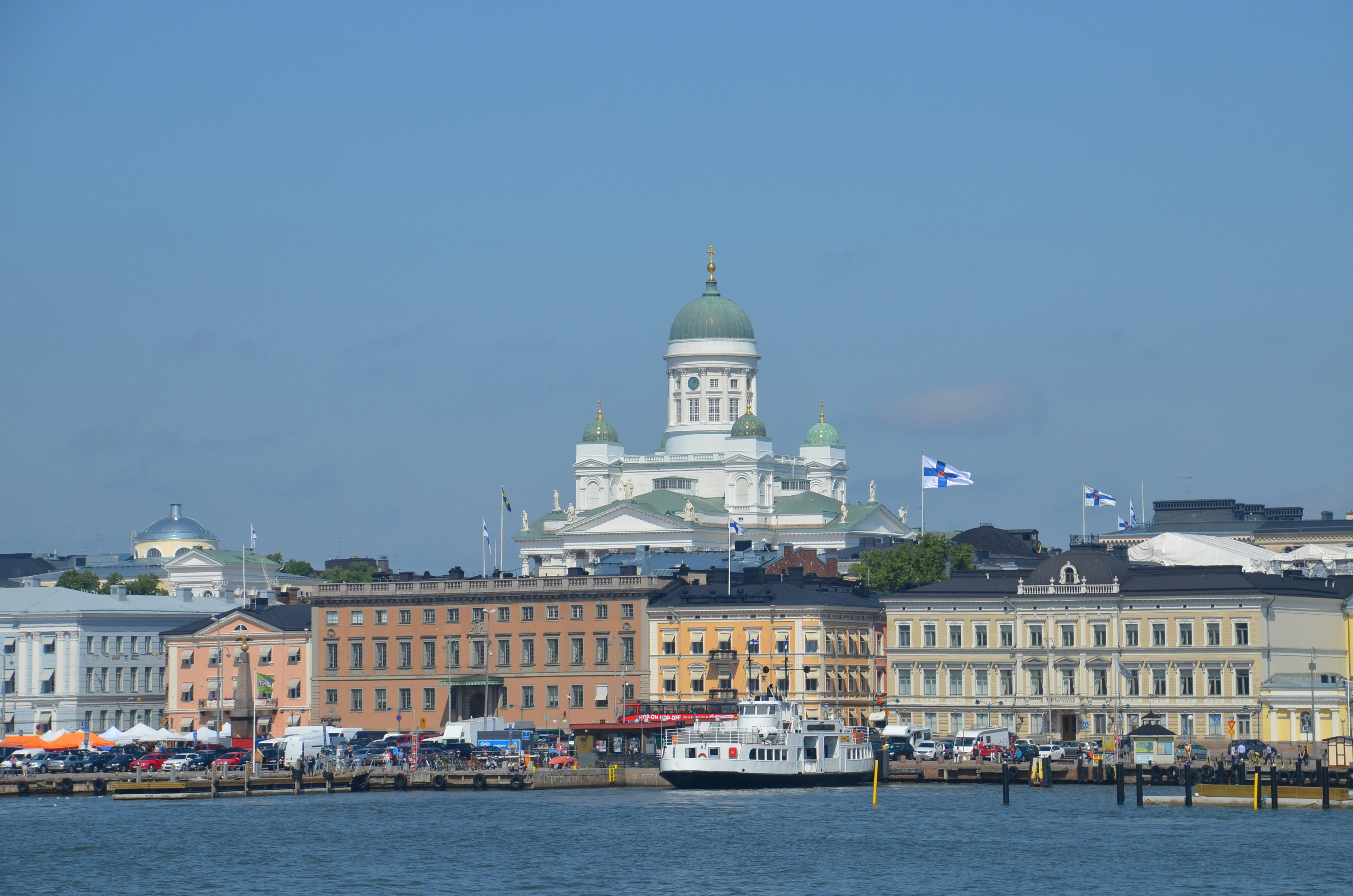Helsinki skyline and sea view